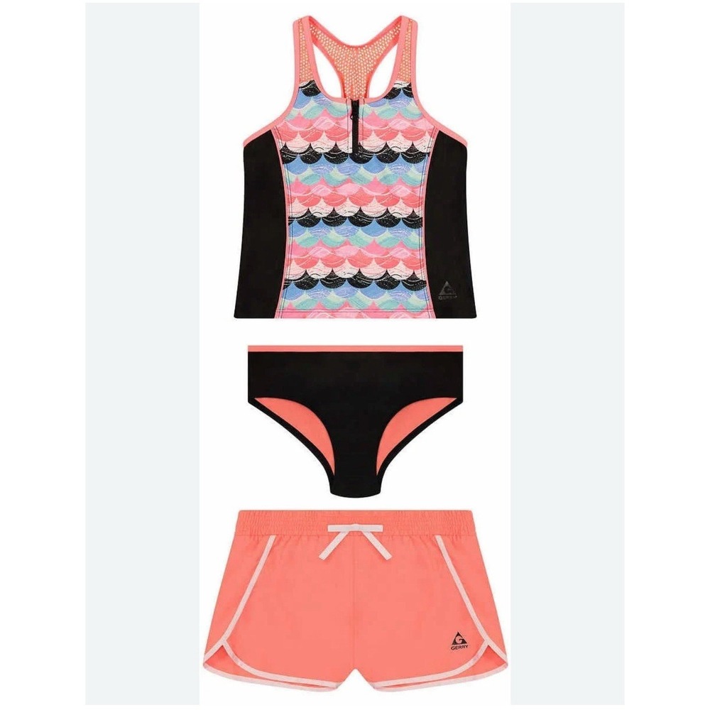 Youth Size Large 14–16 Gerry Youth 3-Piece Swim Set, Pink‎ Orange 3444